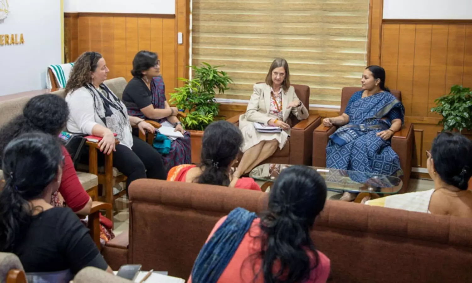 വീണ ജോര്‍ജുമായി യു.എന്‍ വനിത സംഘം ചര്‍ച്ച നടത്തി
