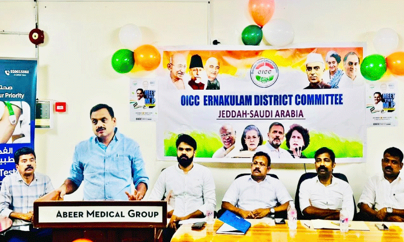 ഡീൻ കുര്യാക്കോസ് എം.പിക്ക് ഒ.ഐ.സി.സി സ്വീകരണം നൽകി