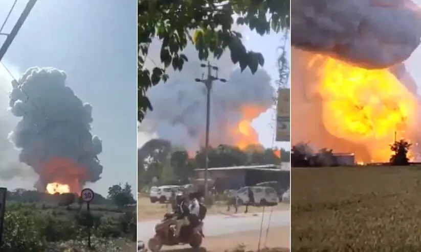 മധ്യപ്രദേശിൽ പടക്ക ഫാക്ടറിയിലുണ്ടായ സ്ഫോടനത്തിൽ ആറു പേർ മരിച്ചു; 60 പേർക്ക് പരിക്കേറ്റു മധ്യപ്രദേശിൽ പടക്ക ഫാക്ടറിയിലുണ്ടായ സ്ഫോടനത്തിൽ ആറു പേർ മരിച്ചു; 60 പേർക്ക് പരിക്കേറ്റു