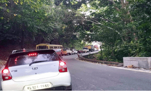 മണിക്കൂറുകളോളം ചുരം മുടക്കി മൂന്നു വാഹനങ്ങൾ