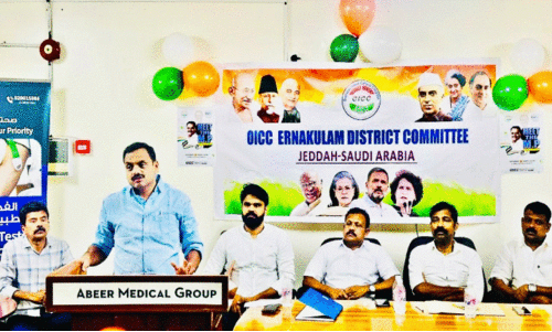 ഡീൻ കുര്യാക്കോസ് എം.പിക്ക് ഒ.ഐ.സി.സി സ്വീകരണം നൽകി