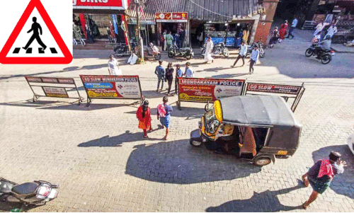 മാഞ്ഞ്​ സീബ്രാലൈനുകൾ;  ഭീതിയോടെ റോഡ്​ മുറിച്ചുകടക്കൽ