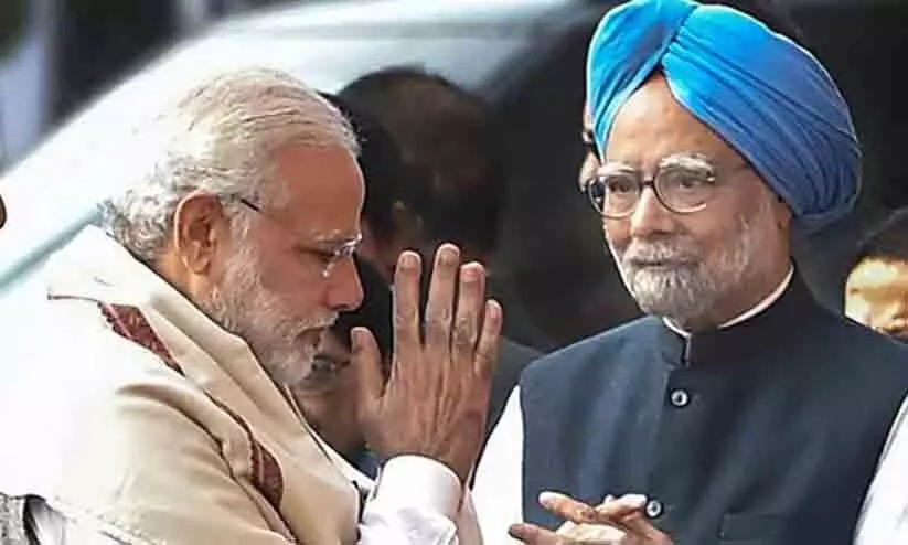 Manmohan Singh, PM Modi, Manmohan Singh, PM Modi,