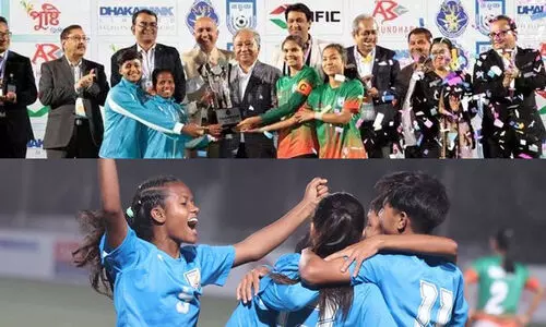 സാഫ് അണ്ടർ-19 ഫൈനലിൽ അസാധാരണ നടപടി; വിവാദങ്ങൾക്കൊടുവിൽ ഇന്ത്യയും ബംഗ്ലാദേശും സംയുക്ത ചാമ്പ്യന്മാർ