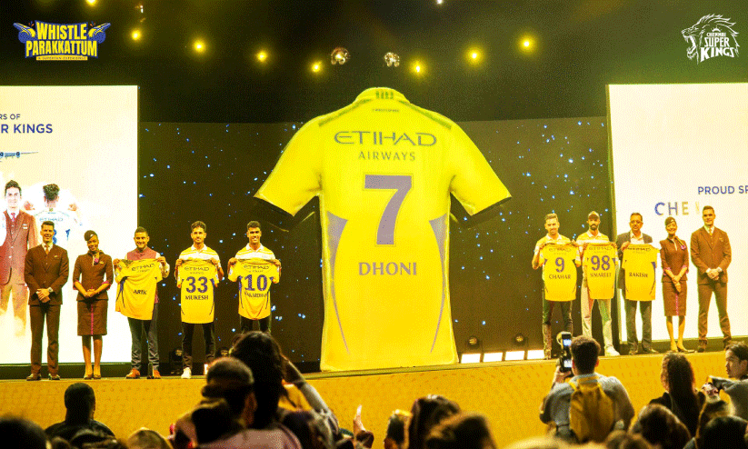 ചെ​ന്നൈ സൂ​പ്പ‍ർ കി​ങ്സ് ഇ​ത്തി​ഹാ​ദ് എ​യ​ർ​വേ​സി​ന്റെ ചി​റ​കി​ൽ