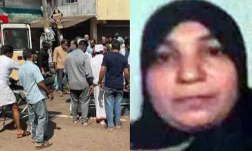 ഭർത്താവിനൊപ്പം ബൈക്കിൽ പോകവേ ലോറിയിടിച്ച് വീട്ടമ്മ മരിച്ചു