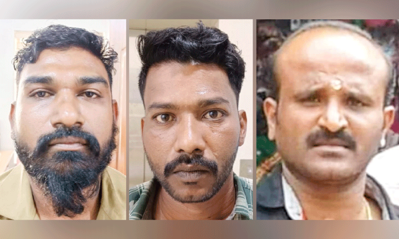 ശ്രീ​ജി​ത്ത്, കൃ​ഷ്ണ​പ്ര​സാ​ദ്, മ​ര​ണ​പ്പെ​ട്ട സ​ജു​മോ​ന്‍