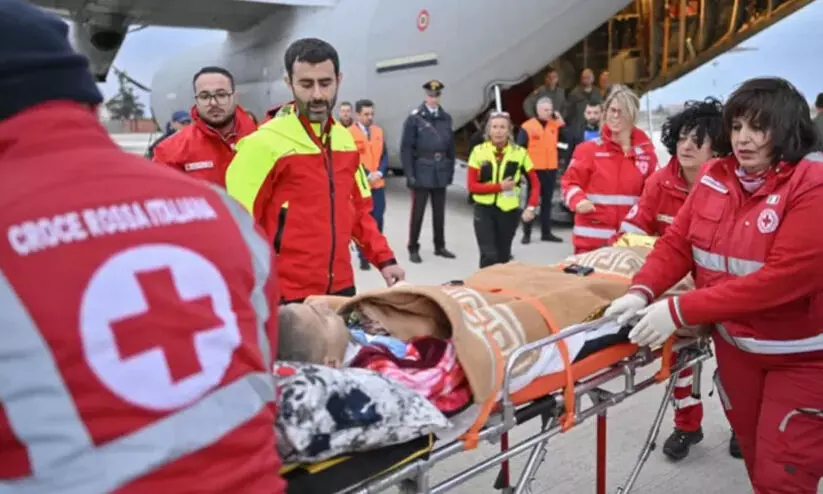 ഗസ്സയി​ലെ കുഞ്ഞുങ്ങൾക്ക് ഇറ്റലിയുടെ സഹായഹസ്തം​; ചികിത്സ നൽകാൻ റോമിലേക്ക് എയർലിഫ്റ്റ് ചെയ്തു