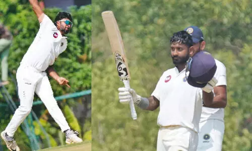 രഞ്ജി ട്രോഫി: ബംഗാളിനെ എറിഞ്ഞു വിറപ്പിച്ച് കേരളം