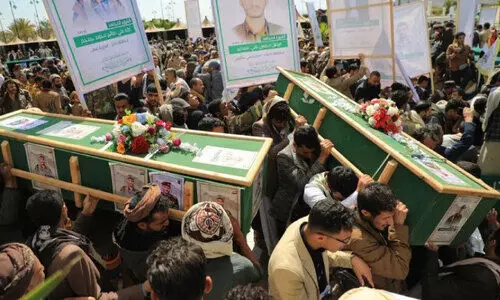 യു.എസ്, യു.കെ ആക്രമണത്തിൽ 17 ഹൂതി സൈനികർ കൊല്ലപ്പെട്ട സംഭവം; തിരിച്ചടിക്കുമെന്ന് മുന്നറിയിപ്പ്