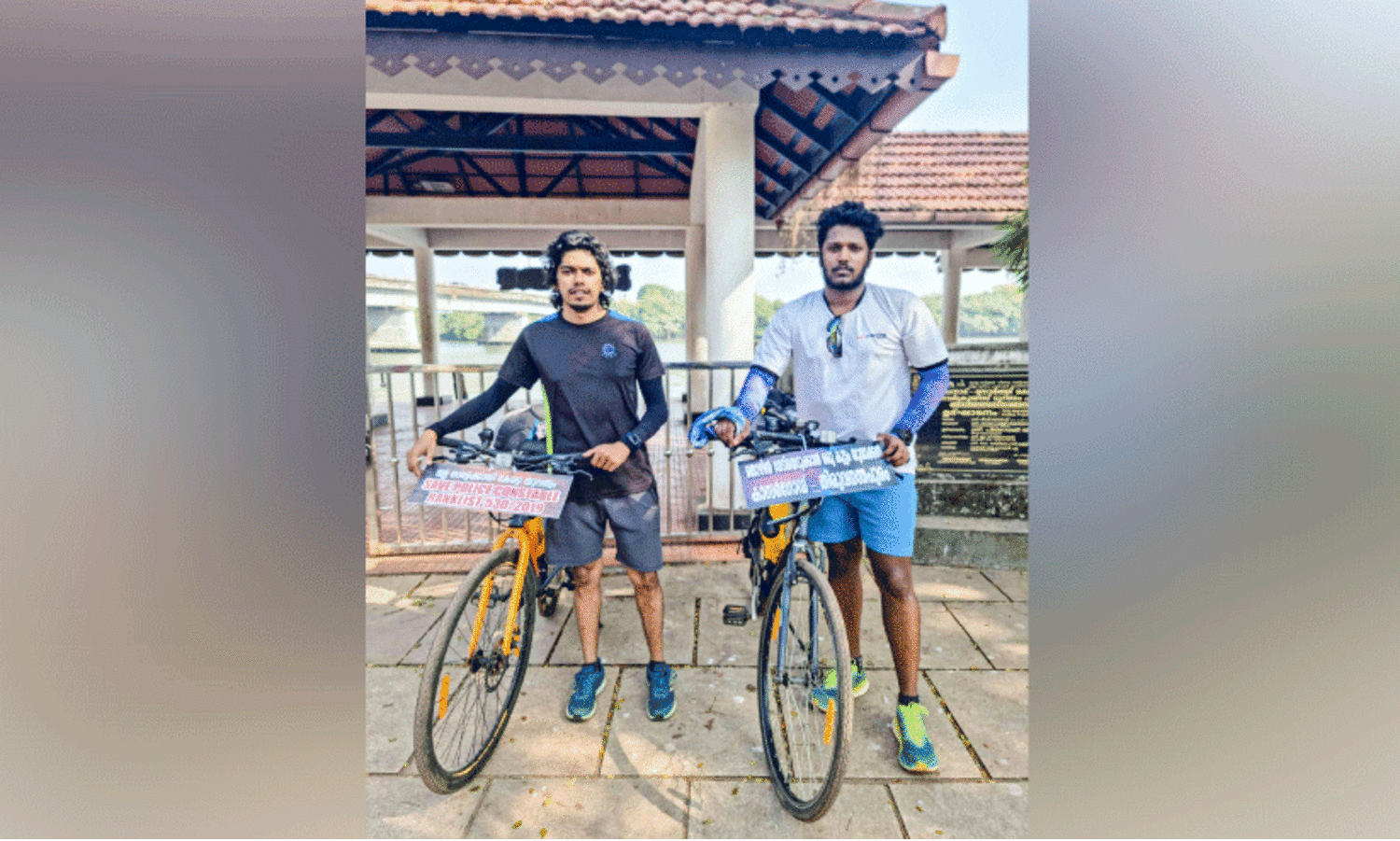 പൊലീസാകാൻ സൈക്കിളിൽ   കാസർകോട്ടു നിന്ന്   തിരുവനന്തപുരത്തേക്ക്