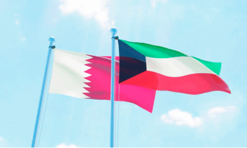 Qatar and Kuwait flags