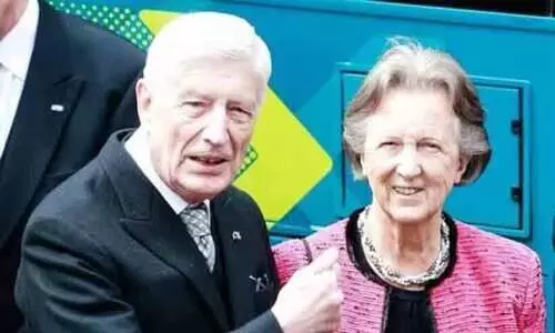 Netherland ex PM, Dries van Agt, Eugenie