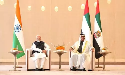 പ്രധാനമന്ത്രി നരേന്ദ്ര മോദി യു.എ.ഇയിലെത്തി