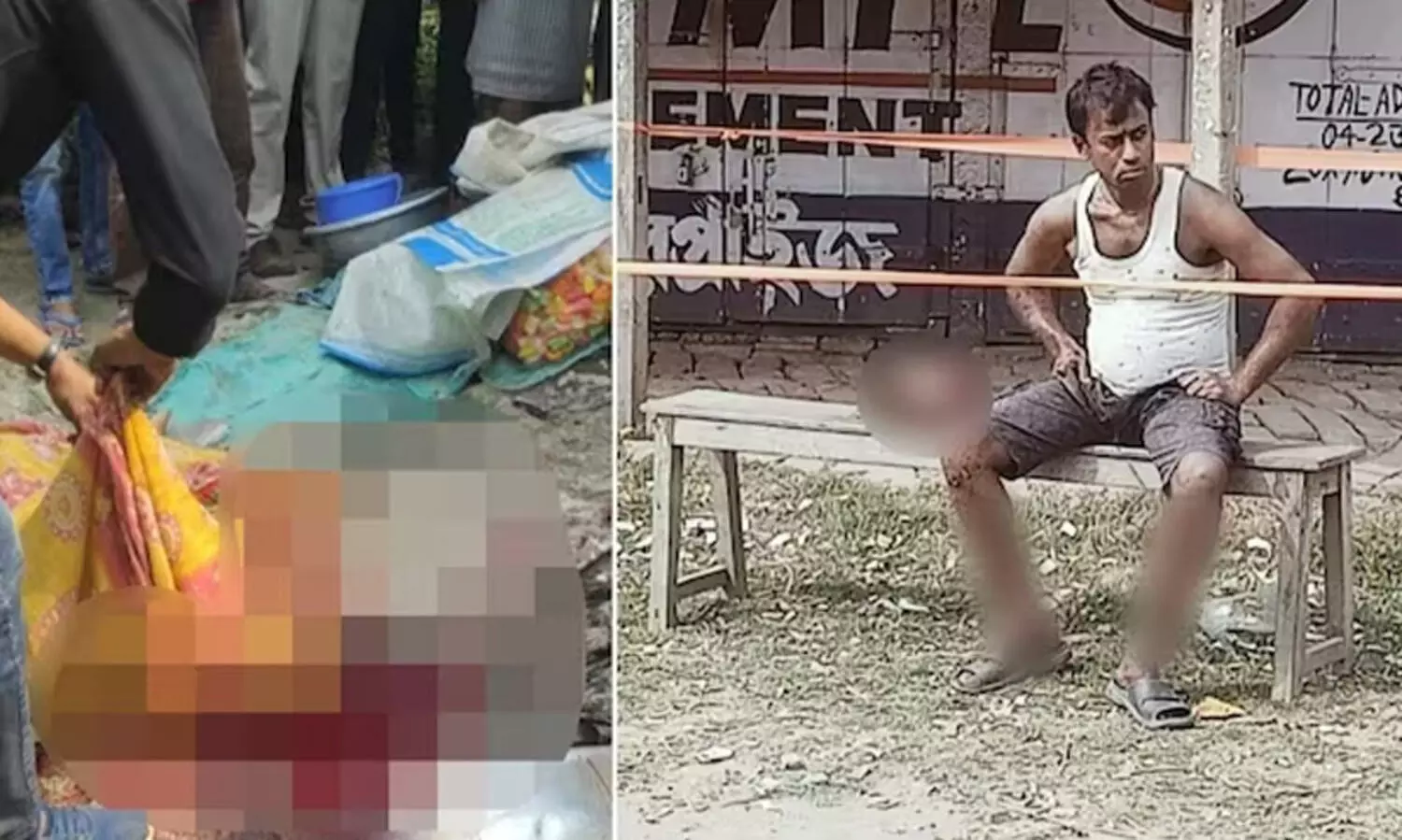 ഭാര്യയുടെ വെട്ടിയെടുത്ത തലയുമായി യുവാവ് ബസ് സ്റ്റോപ്പിൽ