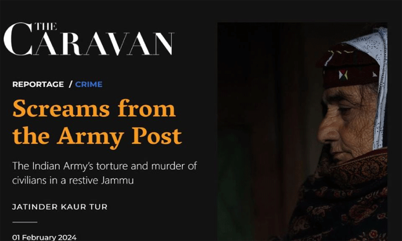 സൈനിക പീഡനത്തെക്കുറിച്ച റിപ്പോർട്ട് പിൻവലിക്കാൻ മാസികക്ക് കേന്ദ്രനിർദേശം സൈനിക പീഡനത്തെക്കുറിച്ച റിപ്പോർട്ട് പിൻവലിക്കാൻ മാസികക്ക് കേന്ദ്രനിർദേശം