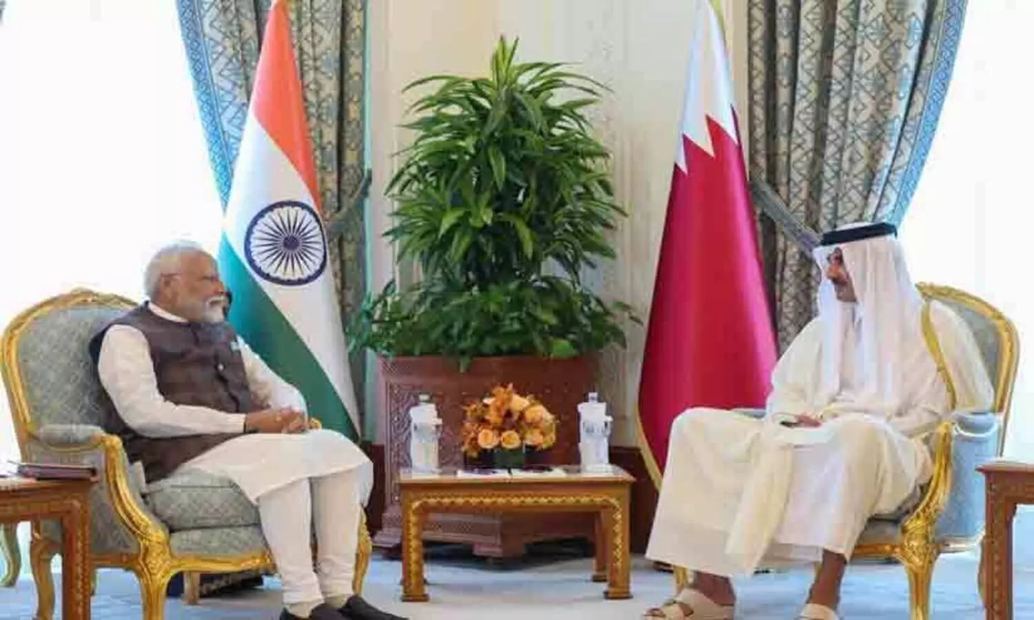 ഖത്തർ അമീറുമായി പ്രധാന​മന്ത്രി കൂടിക്കാഴ്ച നടത്തി ​
