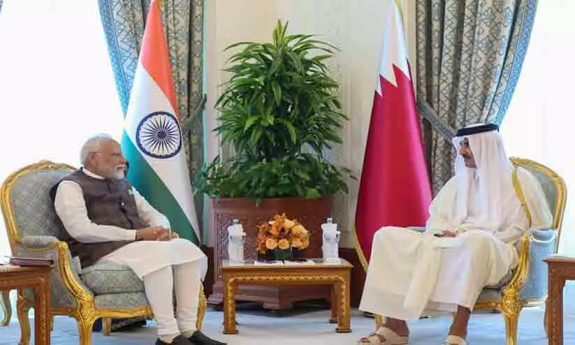 ഖത്തർ അമീറുമായി പ്രധാനമന്ത്രി കൂടിക്കാഴ്ച നടത്തി ഖത്തർ അമീറുമായി പ്രധാനമന്ത്രി കൂടിക്കാഴ്ച നടത്തി 