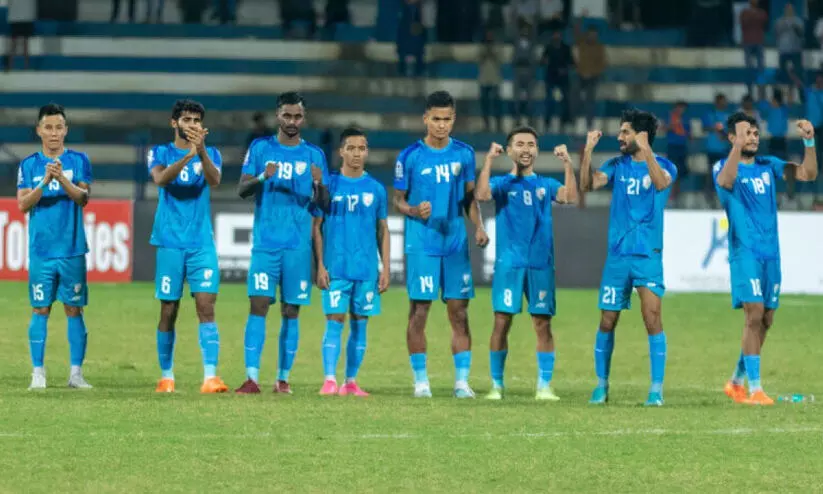 ഫിഫ റാങ്കിങ്ങിൽ 117ലേക്ക് കൂപ്പുകുത്തി ഇന്ത്യ; ഒന്നാം സ്ഥാനത്ത് അർജന്റീന തന്നെ ഫിഫ റാങ്കിങ്ങിൽ 117ലേക്ക് കൂപ്പുകുത്തി ഇന്ത്യ; ഒന്നാം സ്ഥാനത്ത് അർജന്റീന തന്നെ