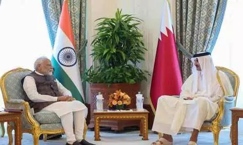 ഖത്തർ അമീറുമായി പ്രധാന​മന്ത്രി കൂടിക്കാഴ്ച നടത്തി ​