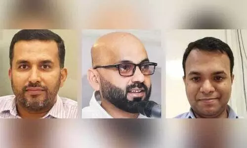 റി​ഷാ​ദ് മ​പ്പു​റ​ത്ത്,  കാ​ദ​ർ​കു​ട്ടി ന​ടു​വ​ണ്ണൂ​ർ, ഇ​ർ​ഷാ​ദ് വാ​ക​യാ​ട്