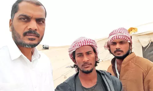 മരുഭൂമിയിലെ ദുരിതക്കനലുകളിൽനിന്ന്​ രണ്ട്​ യു.പി സ്വദേശികളെ രക്ഷപ്പെടുത്തി