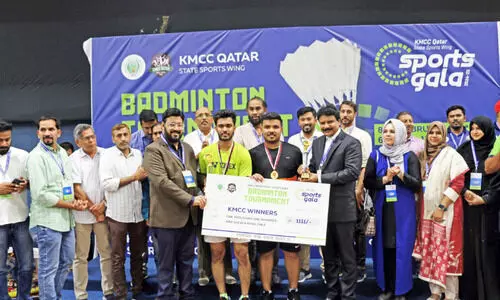 കെ.എം.സി.സി ബാഡ്മിന്റൺ: അത്‌ലൻ അക്കാദമിയും കൂത്തുപറമ്പ് മണ്ഡലവും ജേതാക്കൾ