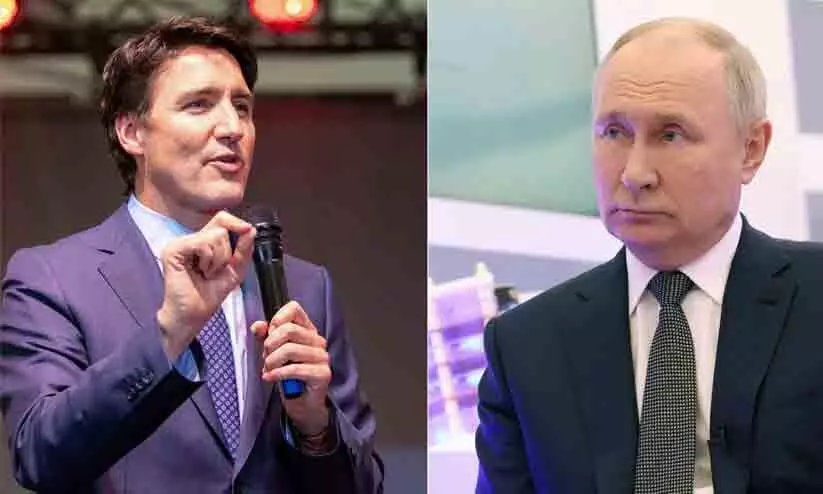 Justin Trudeau, Vladimir Putin Justin Trudeau, Vladimir Putin