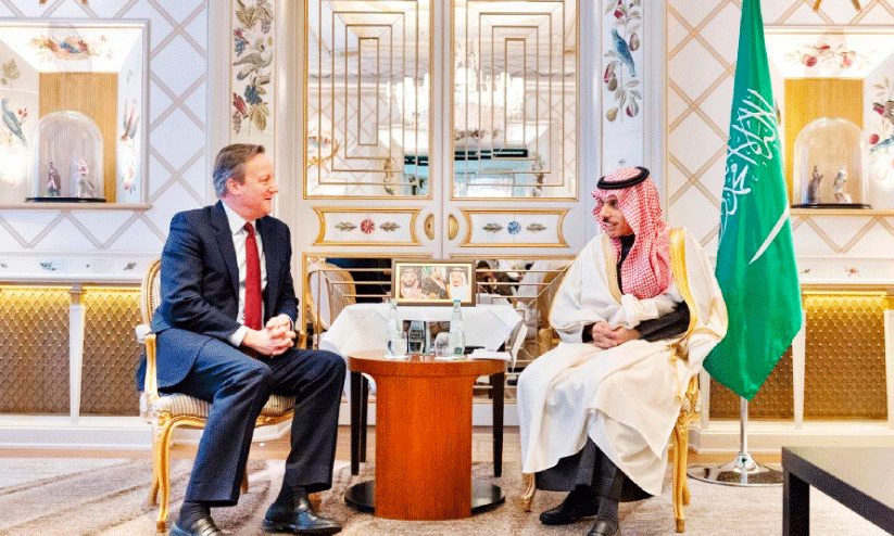 സൗദി വിദേശകാര്യ മന്ത്രി അമീർ ഫൈസൽ ബിൻ ഫർഹാൻ, ബ്രിട്ടീഷ് വിദേശകാര്യ സെക്രട്ടറി ഡേവിഡ് കാമറൂൺ എന്നിവർ കൂടിക്കാഴ്ച നടത്തിയപ്പോൾ സൗദി വിദേശകാര്യ മന്ത്രി അമീർ ഫൈസൽ ബിൻ ഫർഹാൻ, ബ്രിട്ടീഷ് വിദേശകാര്യ സെക്രട്ടറി ഡേവിഡ് കാമറൂൺ എന്നിവർ കൂടിക്കാഴ്ച നടത്തിയപ്പോൾ
