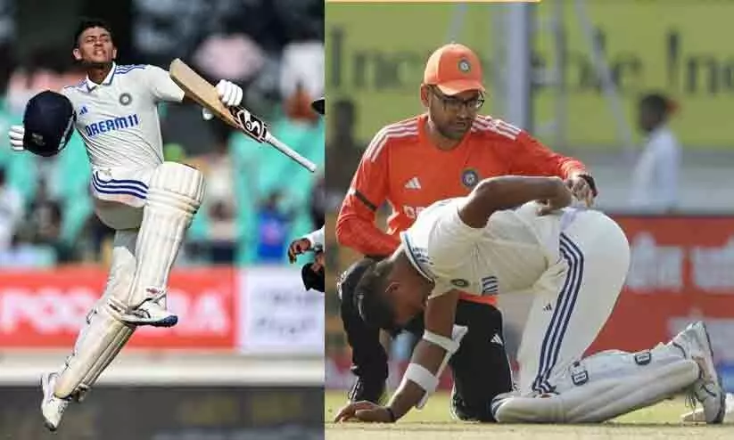 സെഞ്ച്വറിക്ക് പിന്നാലെ പരിക്കേറ്റ് ജയ്സ്വാൾ മടങ്ങി, ഗില്ലിന് അർധസെഞ്ച്വറി; ഇന്ത്യ മികച്ച ലീഡിലേക്ക് സെഞ്ച്വറിക്ക് പിന്നാലെ പരിക്കേറ്റ് ജയ്സ്വാൾ മടങ്ങി, ഗില്ലിന് അർധസെഞ്ച്വറി; ഇന്ത്യ മികച്ച ലീഡിലേക്ക്