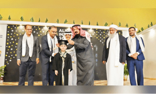 അ​ലി​ഫ് ഗു​ഡ് ബൈ ​കി​ൻ​ഡ​ർ ഗാ​ർ​ട്ട​ൻ ഡോ. ​ഖാ​ലി​ദ് ബി​ൻ ദു​ഹൈ​ഷ് ഉ​ദ്ഘാ​ട​നം ചെ​യ്യു​ന്നു