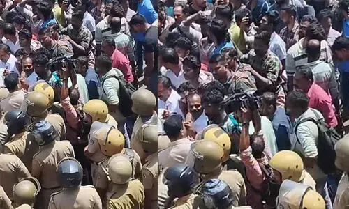 Tensions prevail at Pulpally in Kerala’s Wayanad district after people stage protest with body of man killed in elephant attack Tensions prevail at Pulpally in Kerala’s Wayanad district after people stage protest with body of man killed in elephant attack