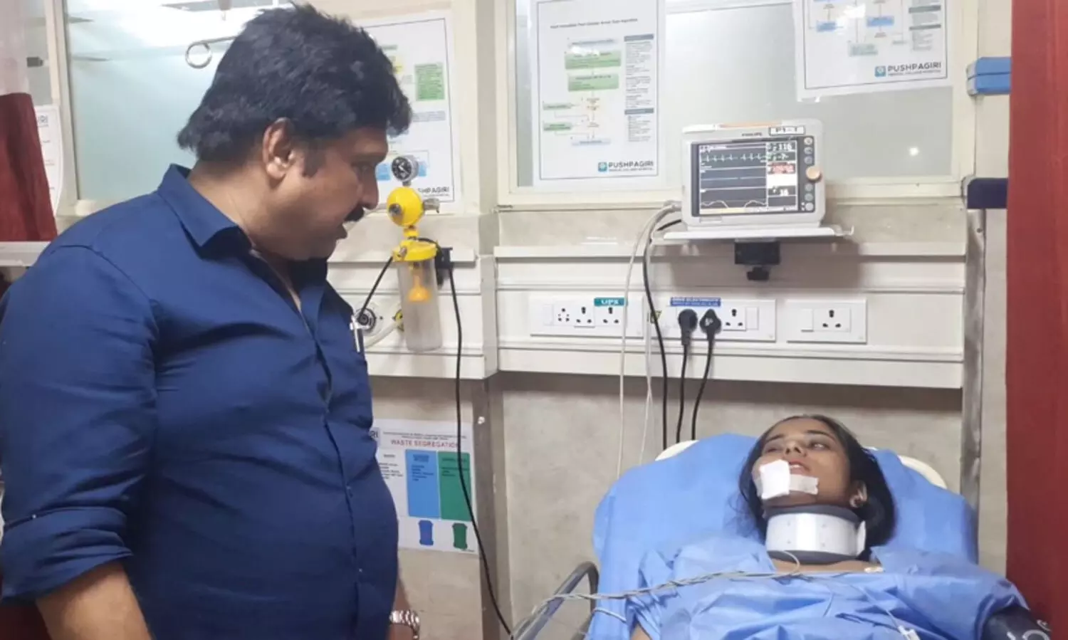 അപകടത്തിൽപ്പെട്ട പിഞ്ചുകുട്ടിയടക്കം മൂന്നുപേർക്ക് രക്ഷകനായി മന്ത്രി ഗണേഷ് കുമാർ