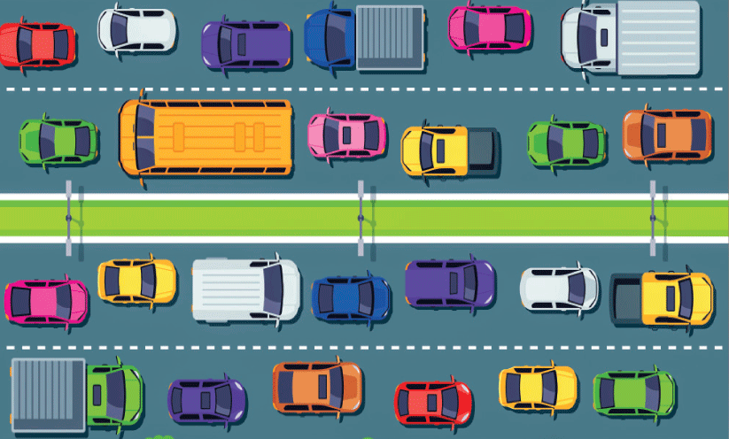 ഗ​താ​ഗ​ത​ക്കു​രു​ക്കി​ല​മ​ർ​ന്ന്  ആ​ന​ങ്ങാ​ടി