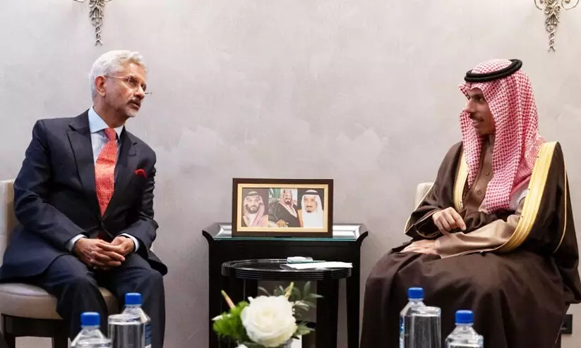 ഇന്ത്യ-സൗദി വിദേശകാര്യ മന്ത്രിമാർ കൂടിക്കാഴ്​ച നടത്തി