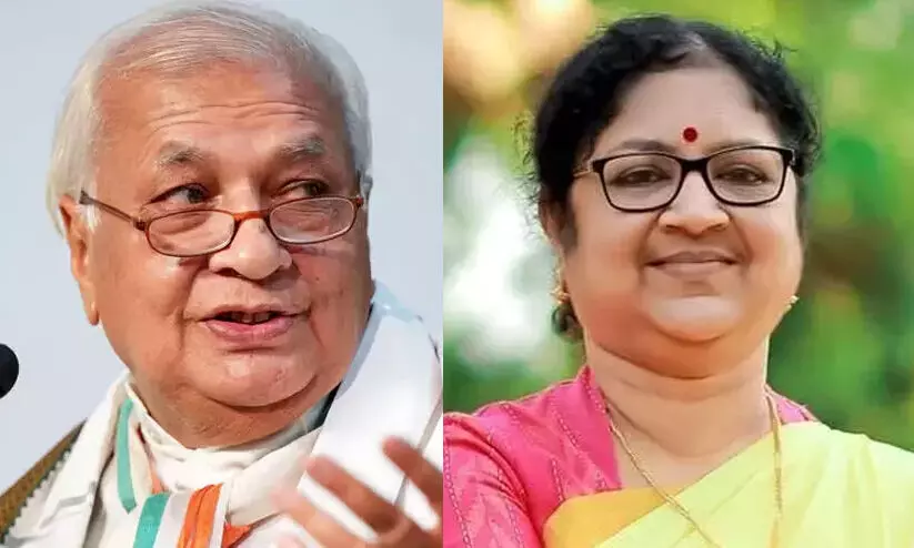 R Bindu, arif mohammed khan R Bindu, arif mohammed khan