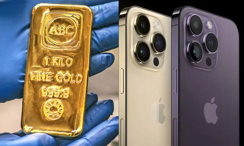 gold, iphone