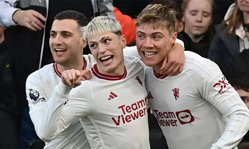 ഹോജ്‍ലണ്ടിന്റെ ഡബിളിൽ വിജയക്കുതിപ്പ് തുടർന്ന് മാഞ്ചസ്റ്റർ യുനൈറ്റഡ്