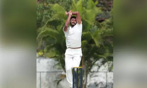 ര​ഞ്ജി ട്രോ​ഫി: അ​വ​സാ​ന വി​ക്ക​റ്റി​ൽ കേ​ര​ള​ത്തെ ത​ള​ച്ച് ആ​ന്ധ്ര, മ​ത്സ​രം സ​മ​നി​ല​യി​ൽ