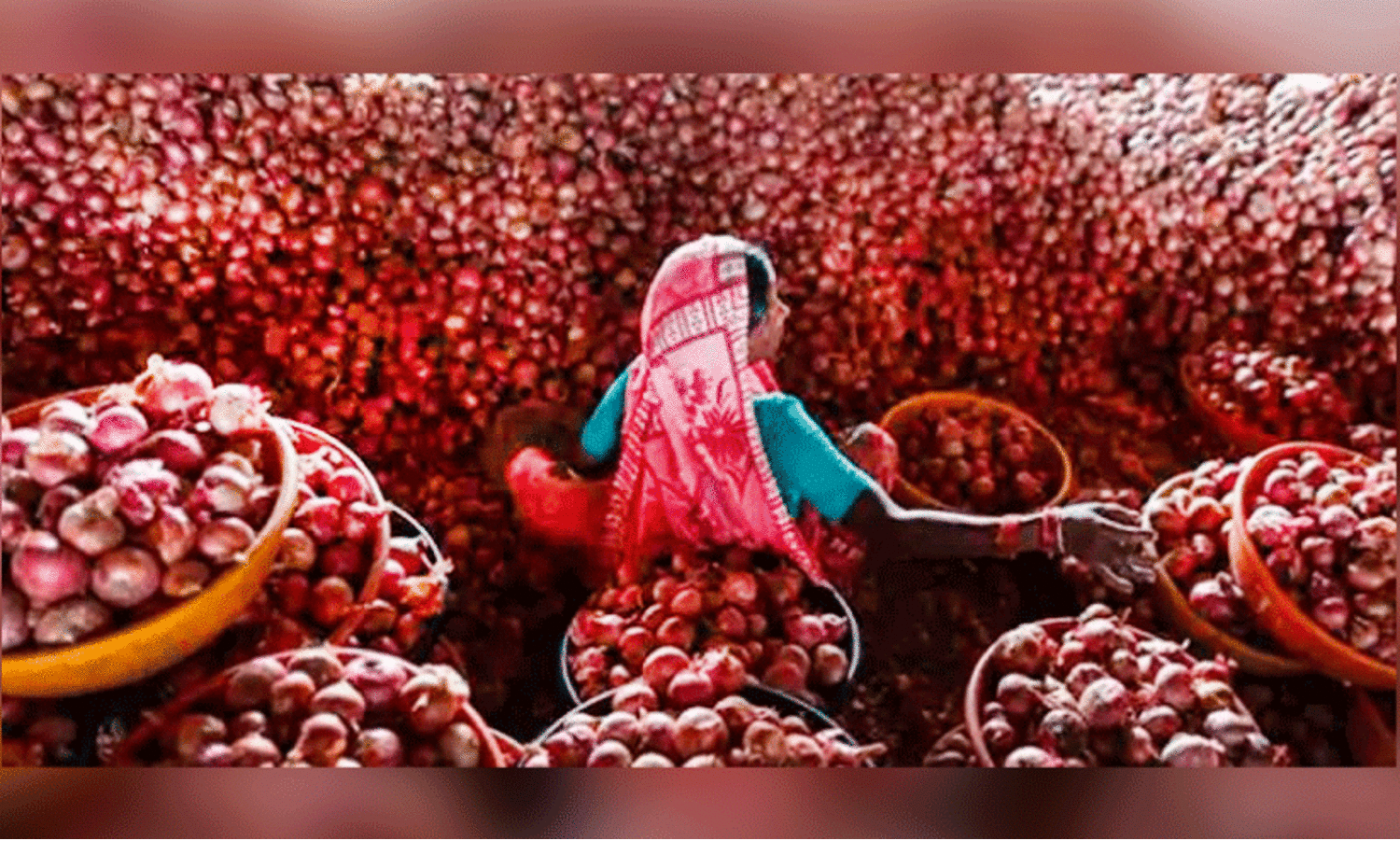 ഇന്ത്യയിലെ ഉള്ളി വിപണിയിൽനിന്നുള്ള കാഴ്ച (ഫയൽ)