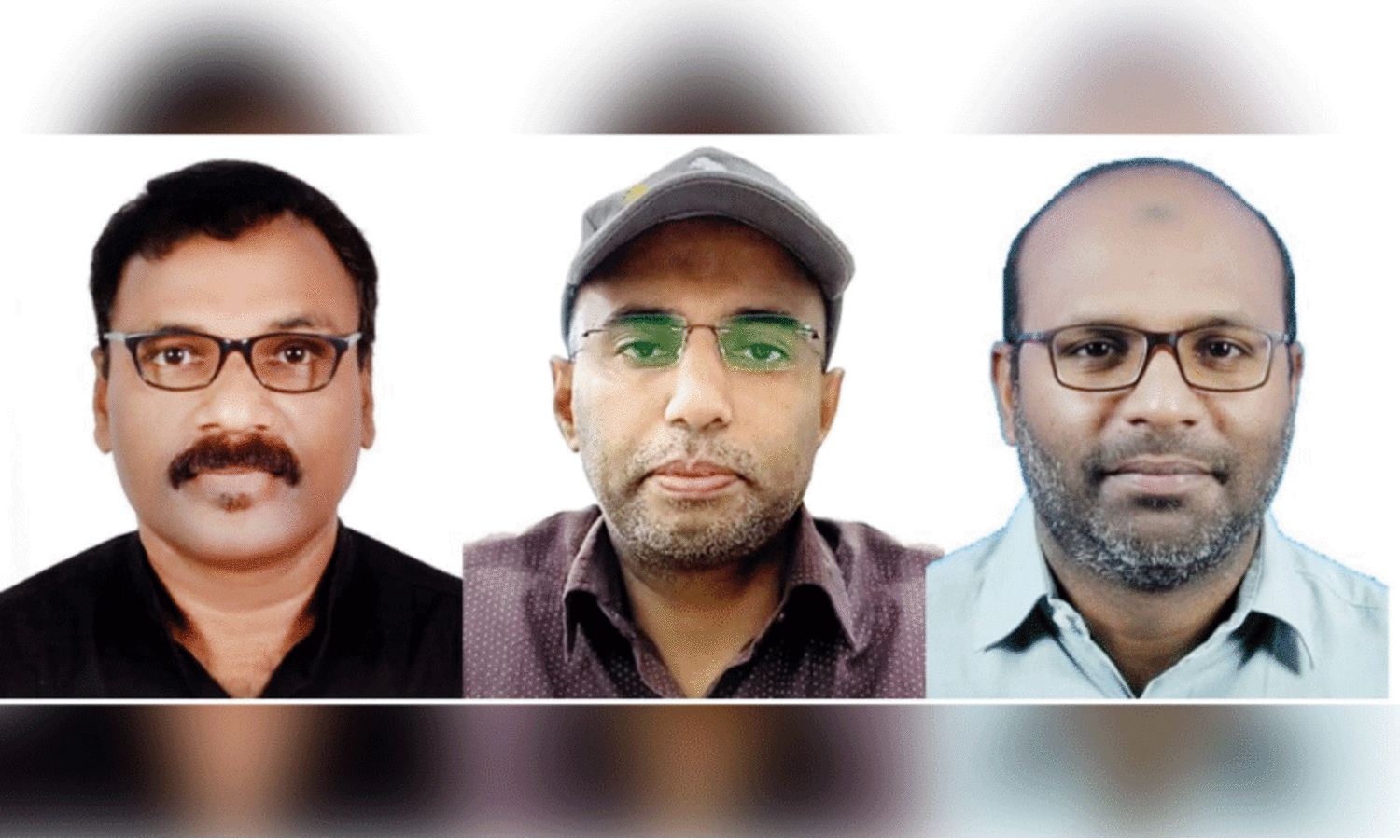 അ​ക്ബ​ർ ഷാ ​ചാ​വ​ക്കാ​ട്, സി​ദ്ദി​ഖ് എ.​പി. കു​ഴി​ങ്ങ​ര, ഖ​ലീ​ൽ നാ​ട്ടി​ക