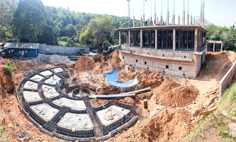 കു​ട​യ​ത്തൂ​ർ-​മു​ട്ടം-​ക​രി​ങ്കു​ന്നം കു​ടി​വെ​ള്ള പ​ദ്ധ​തി; ശുദ്ധീകരണ ശാലയുടെ നിർമാണം പുരോഗമിക്കുന്നു