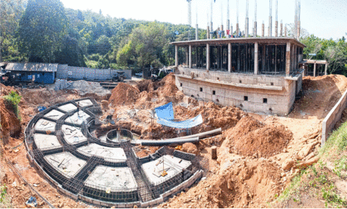 കു​ട​യ​ത്തൂ​ർ-​മു​ട്ടം-​ക​രി​ങ്കു​ന്നം കു​ടി​വെ​ള്ള പ​ദ്ധ​തി; ശുദ്ധീകരണ ശാലയുടെ നിർമാണം പുരോഗമിക്കുന്നു