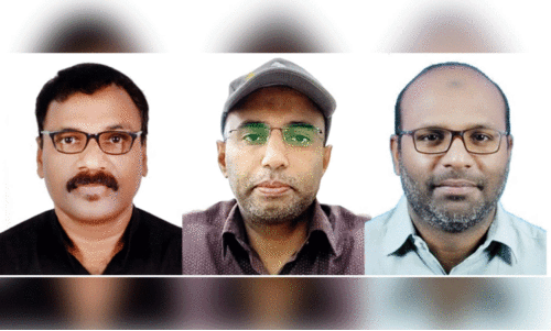 അ​ക്ബ​ർ ഷാ ​ചാ​വ​ക്കാ​ട്, സി​ദ്ദി​ഖ് എ.​പി. കു​ഴി​ങ്ങ​ര, ഖ​ലീ​ൽ നാ​ട്ടി​ക