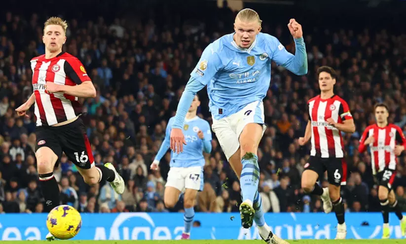 ഹാലണ്ടിന്റെ ഗോളിൽ ജയത്തിലേറി സിറ്റി; ലിവർപൂളിന് തൊട്ടുപിന്നിൽ