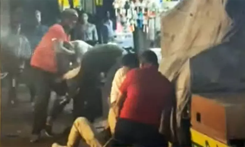 kerala police attacked kerala police attacked