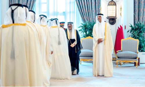 kuwait ameer sheikh visits qatar