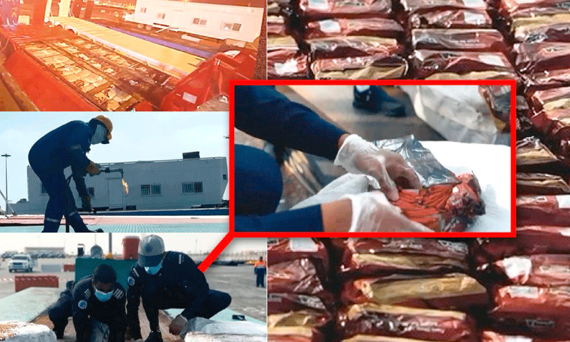 tobbacco caught at Hamad port tobbacco caught at Hamad port