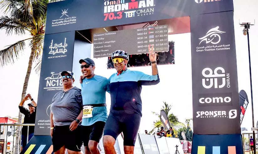 ‘അ​യ​ൺ​മാ​ൻ 70.3’ മത്സരങ്ങൾ വിജയകരമായി പൂർത്തീകരിച്ച്​ ടീം ലുലു എക്‌സ്‌ചേഞ്ച്