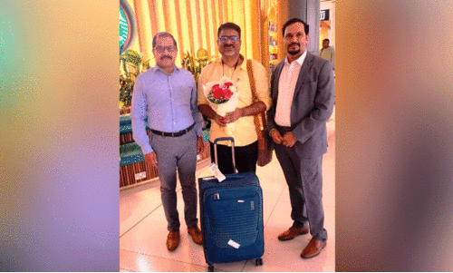 welcoming PN Gopikrishnan